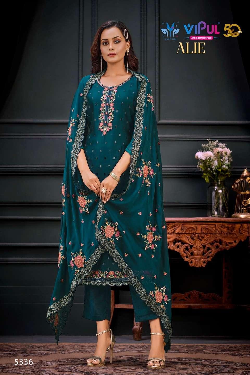 Premium quality Indian Designer two tone heavy embroidery dress set, Indian/Pakistani wedding party wear Salwar kamiz suit dress with Dupatta, M - Diana's Fashion Factory
