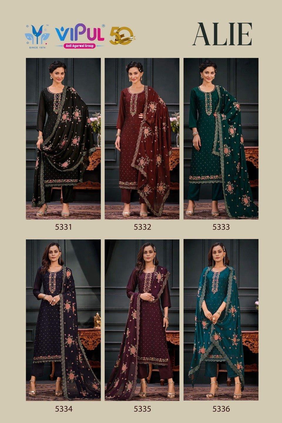 Premium quality Indian Designer two tone heavy embroidery dress set, Indian/Pakistani wedding party wear Salwar kamiz suit dress with Dupatta, M - Diana's Fashion Factory
