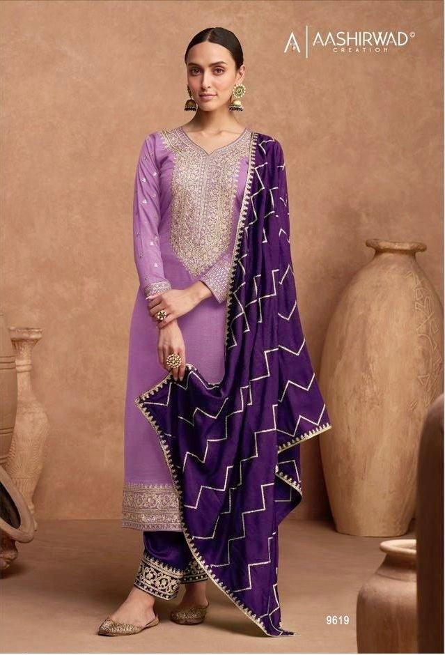 Premium quality Zari embroidery work Indian/Pakistani wedding Eid Puja Party wear Palazzo Dress , M - Diana's Fashion Factory